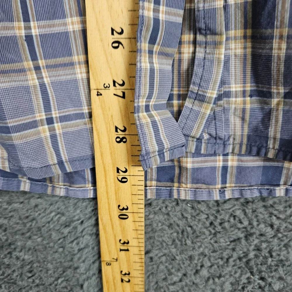 J. Crew 2-ply Mens Plaid Long Sleeve Button Down Casual Shirt‎ Size 16-16.5